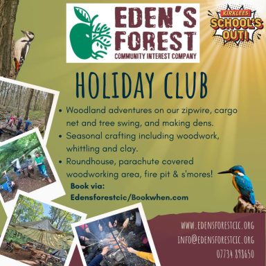 Eden's Forest Holiday Club: activities include ziplining, crafts, and woodworking. 